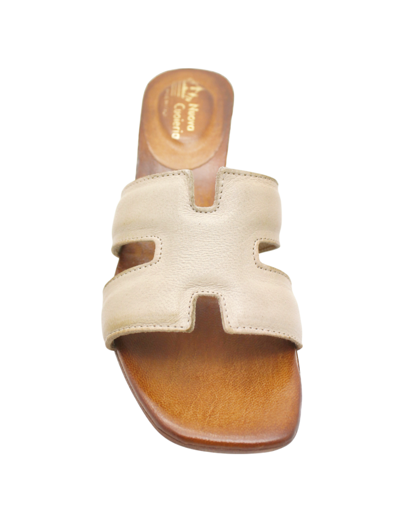 Nuova Nuova N4D Ivory Block Heel Mule Mona