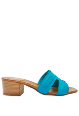 Nuova Nuova N4A Turquoise Mule W/ Block Heel Mona