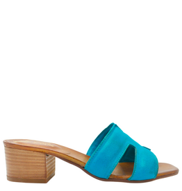 Nuova Nuova N4A Turquoise Mule W/ Block Heel Mona