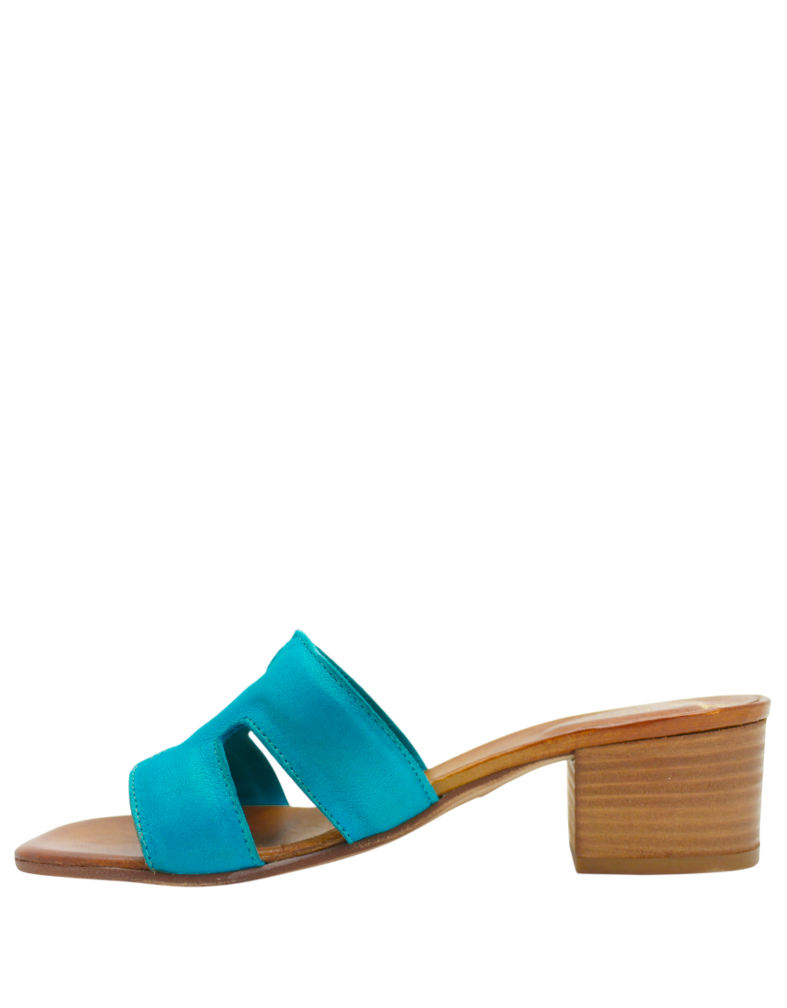 Nuova Nuova N4A Turquoise Mule W/ Block Heel Mona