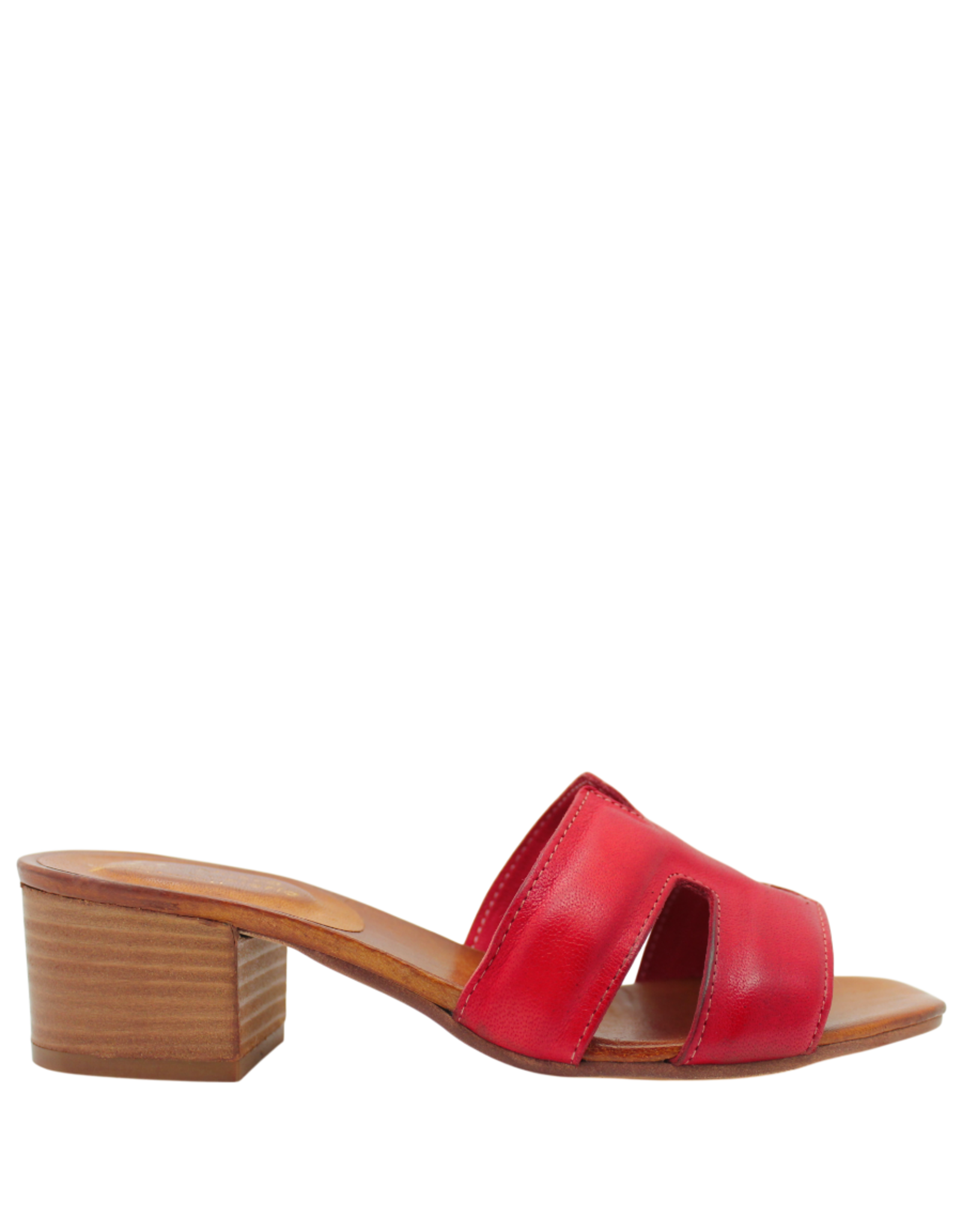 Nuova Nuova N4B Red Mule W/ Block Heel Mona