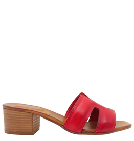 Nuova Nuova N4B Red Mule W/ Block Heel Mona