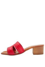 Nuova Nuova N4B Red Mule W/ Block Heel Mona