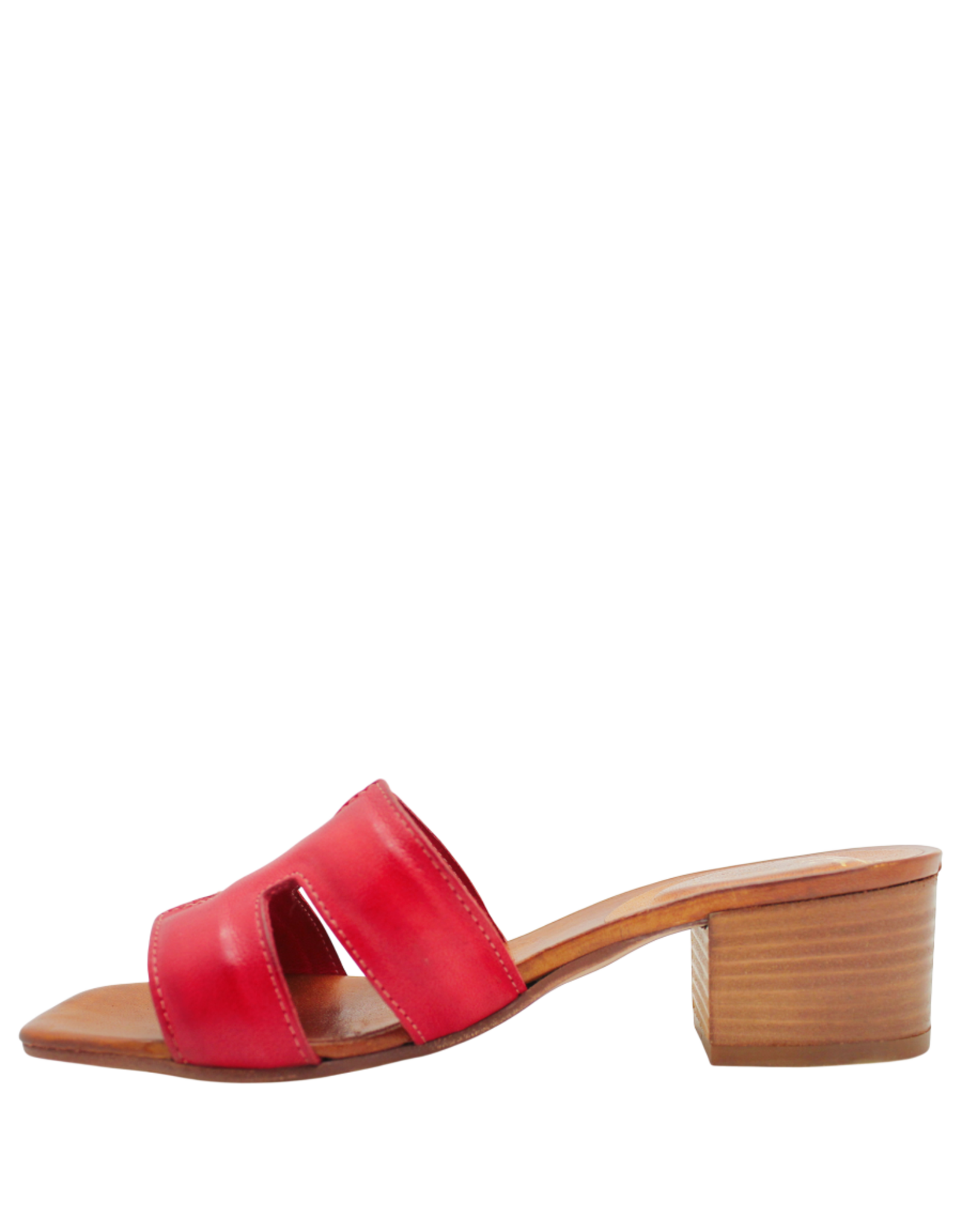 Nuova Nuova N4B Red Mule W/ Block Heel Mona