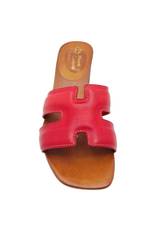 Nuova Nuova N4B Red Mule W/ Block Heel Mona