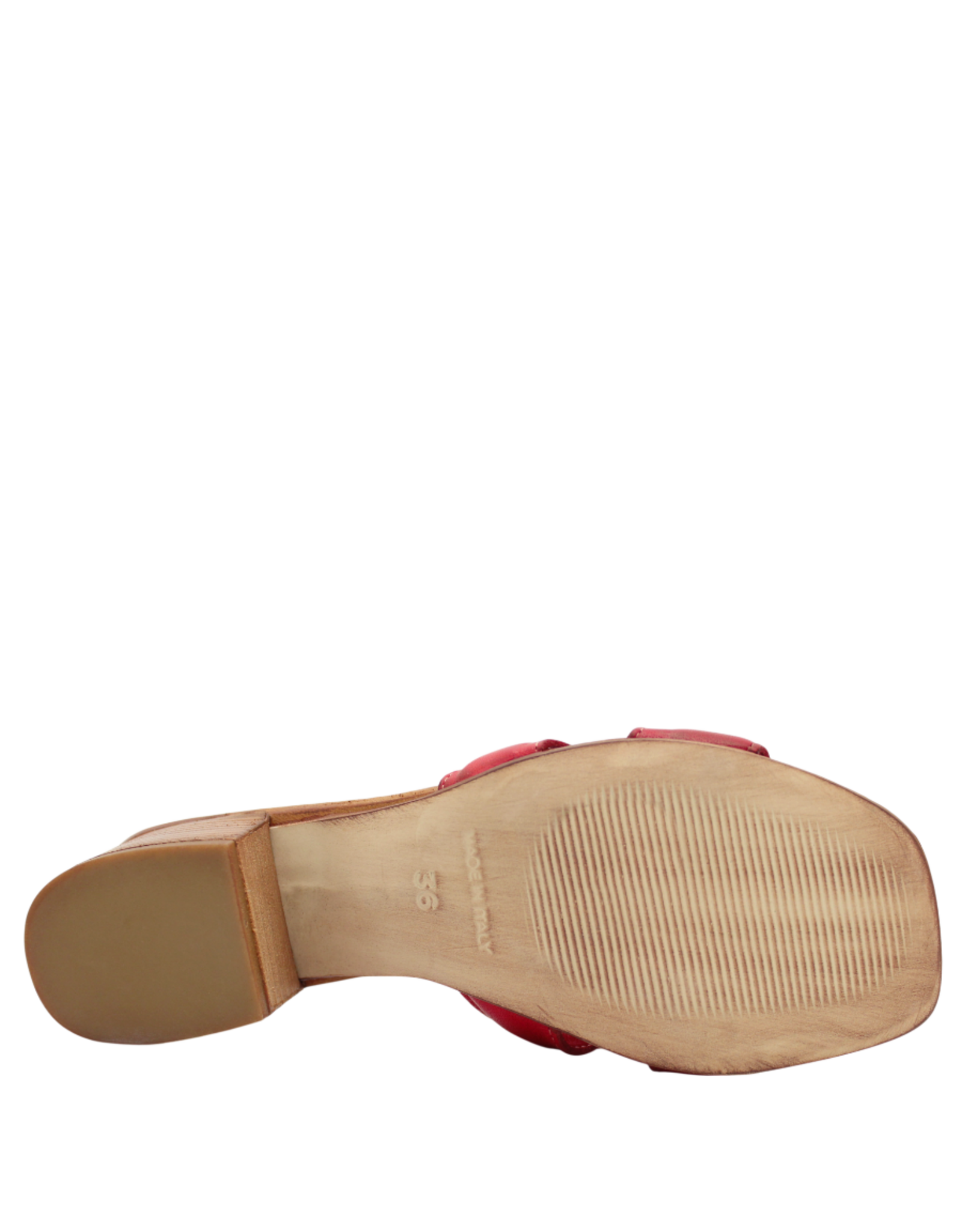 Nuova Nuova N4B Red Mule W/ Block Heel Mona