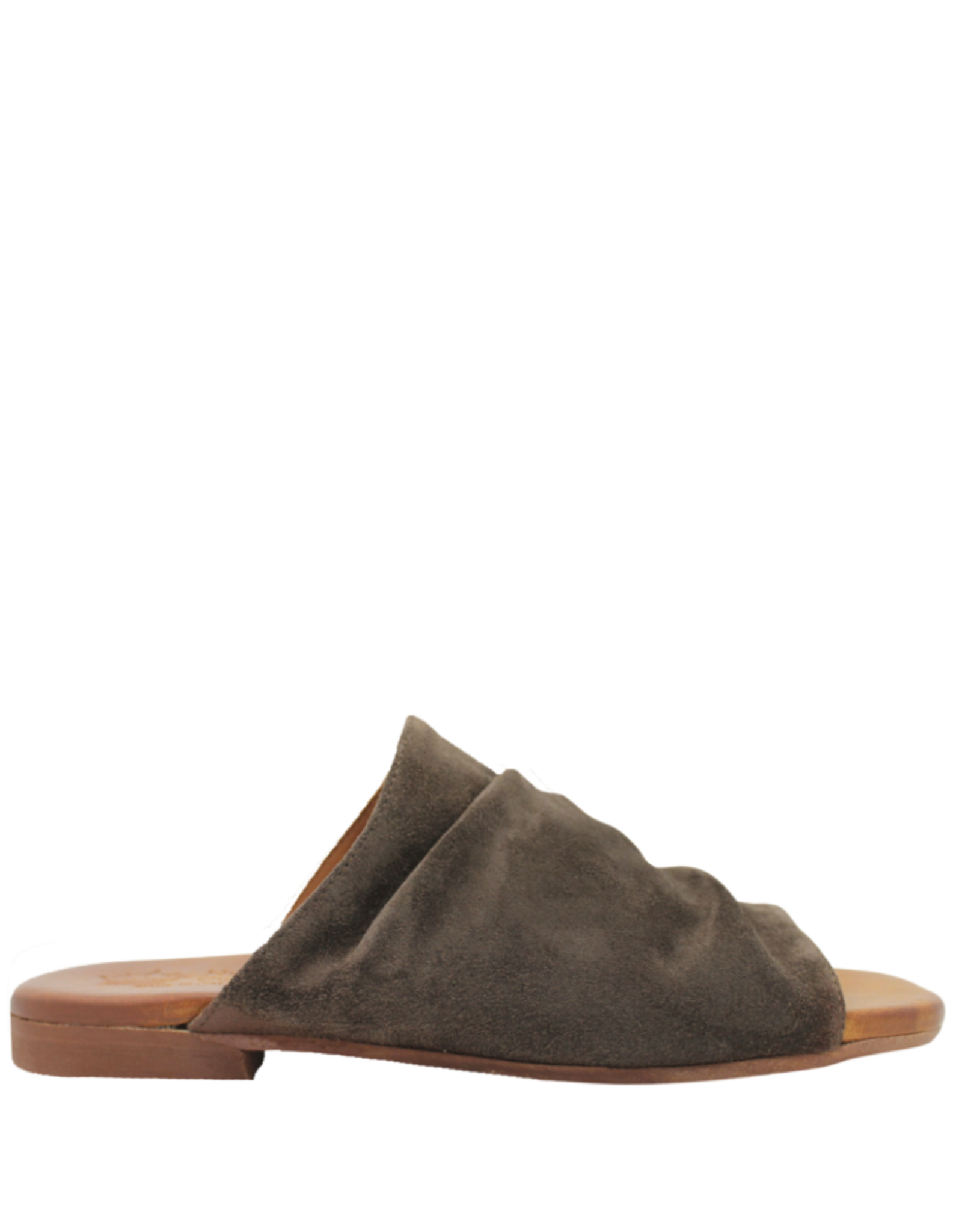 Nuova Nuova N4I Brown Suede Ruched Mule Gracie