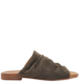 Nuova Nuova N4I Brown Suede Ruched Mule Gracie