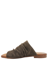 Nuova Nuova N4I Brown Suede Ruched Mule Gracie