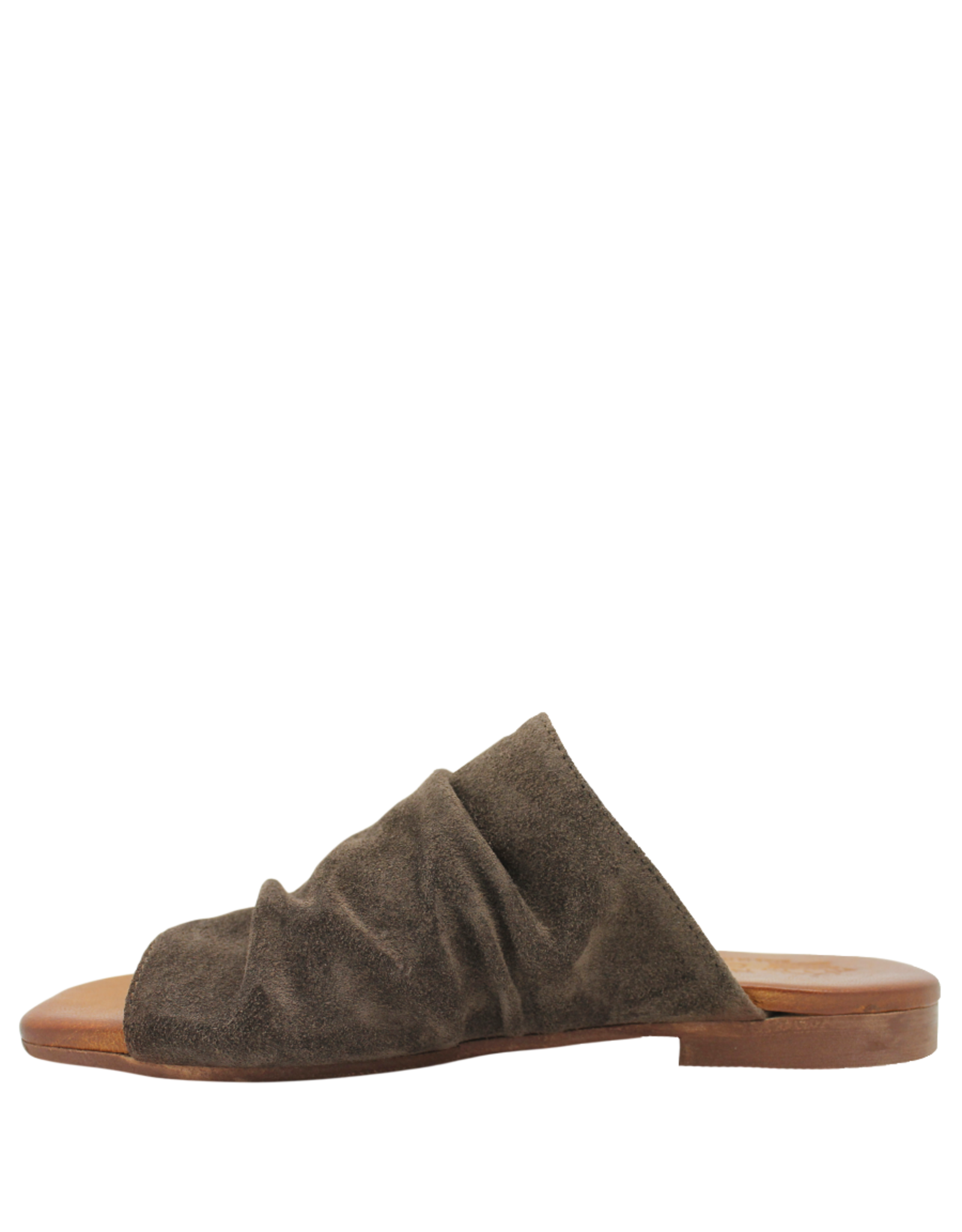 Nuova Nuova N4I Brown Suede Ruched Mule Gracie