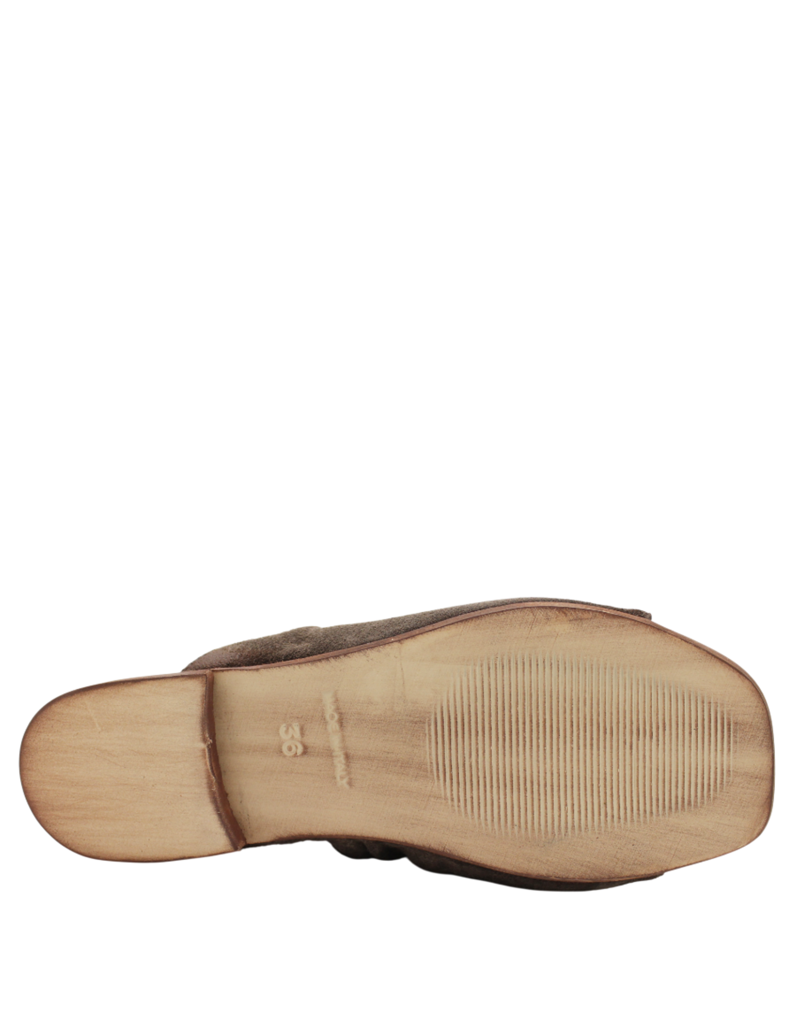Nuova Nuova N4I Brown Suede Ruched Mule Gracie