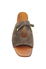 Nuova Nuova N4J Brown Suede Tie Mule Tyla