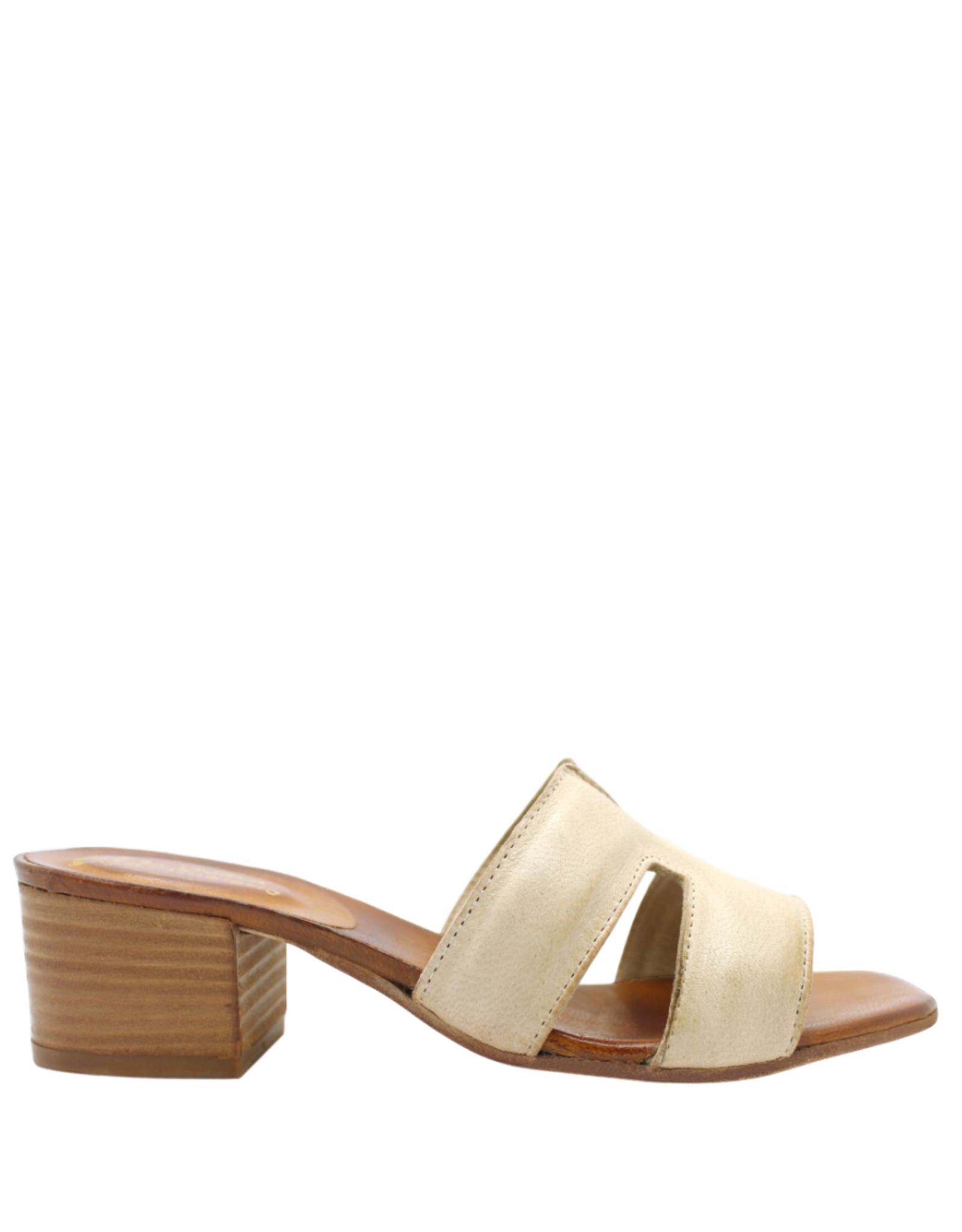 Nuova Nuova N4D Ivory Block Heel Mule Mona