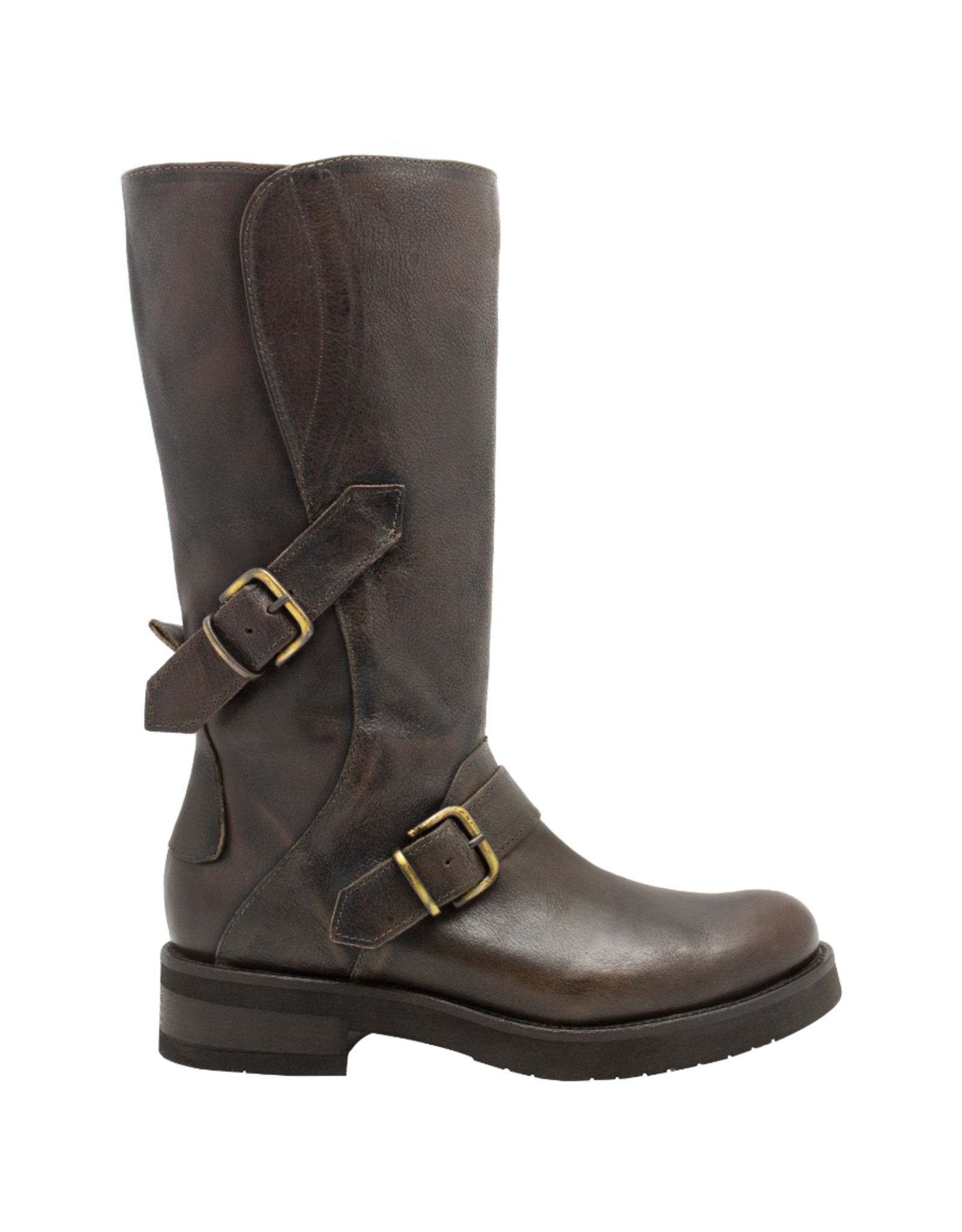 Anise Anise AS5H Brown Mid Calf With Buckle Detail Nion