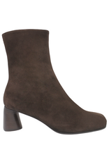 Halmanera Halmanera H53H Brown Suede Ankle Boot Square Toe 1035