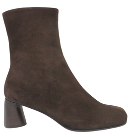Halmanera Halmanera H53H Brown Suede Ankle Boot Square Toe 1035