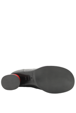 Halmanera Halmanera H53E Black Ostrich With Red Cone Heel 1033