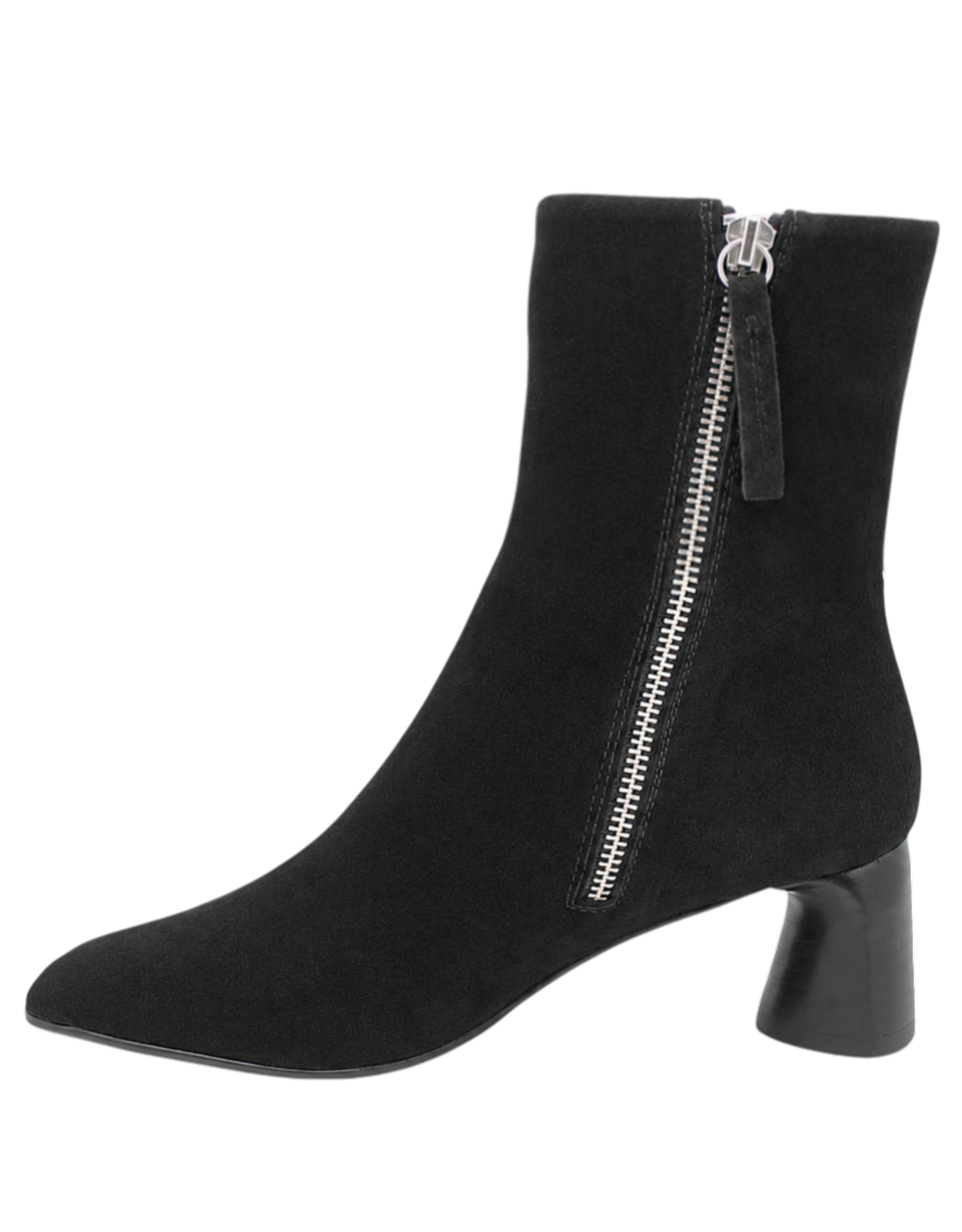 Halmanera Halmanera H53I Black  Suede Ankle Boot Square Toe 1035