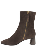 Halmanera Halmanera H53H Brown Suede Ankle Boot Square Toe 1035