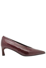 Halmanera Halmanera H53K Wine Glaze Ostrich Pump 1036