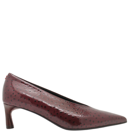 Halmanera Halmanera H53K Wine Glaze Ostrich Pump 1036