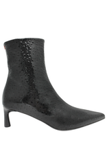Halmanera Halmanera H53M Black Glaze Ostrich Ankle Boot 1037