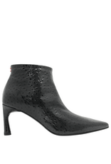 Halmanera Halmanera H53O Black Glaze Ostrich Point Toe Boot 1038