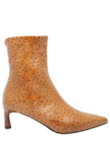 Halmanera Halmanera H53L Camel Glaze Ostrich Ankle Boot 1037