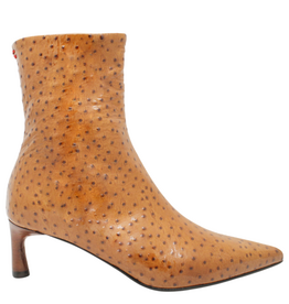 Halmanera Halmanera H53L Camel Glaze Ostrich Ankle Boot 1037