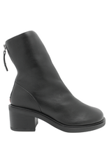 Halmanera Halmanera H53U Black Suede Square Toe Ankle Boot 1041
