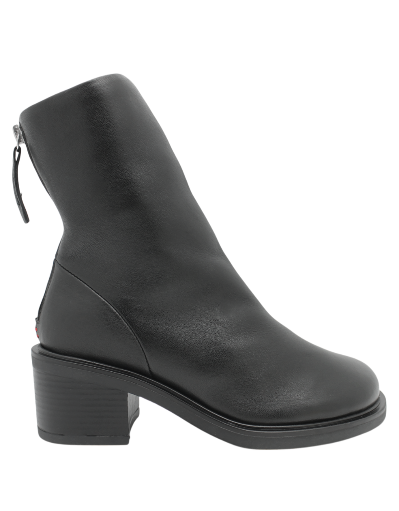 Halmanera Halmanera H53U Black Suede Square Toe Ankle Boot 1041