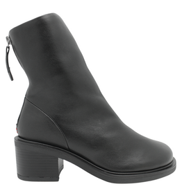 Halmanera Halmanera H53U Black Suede Square Toe Ankle Boot 1041