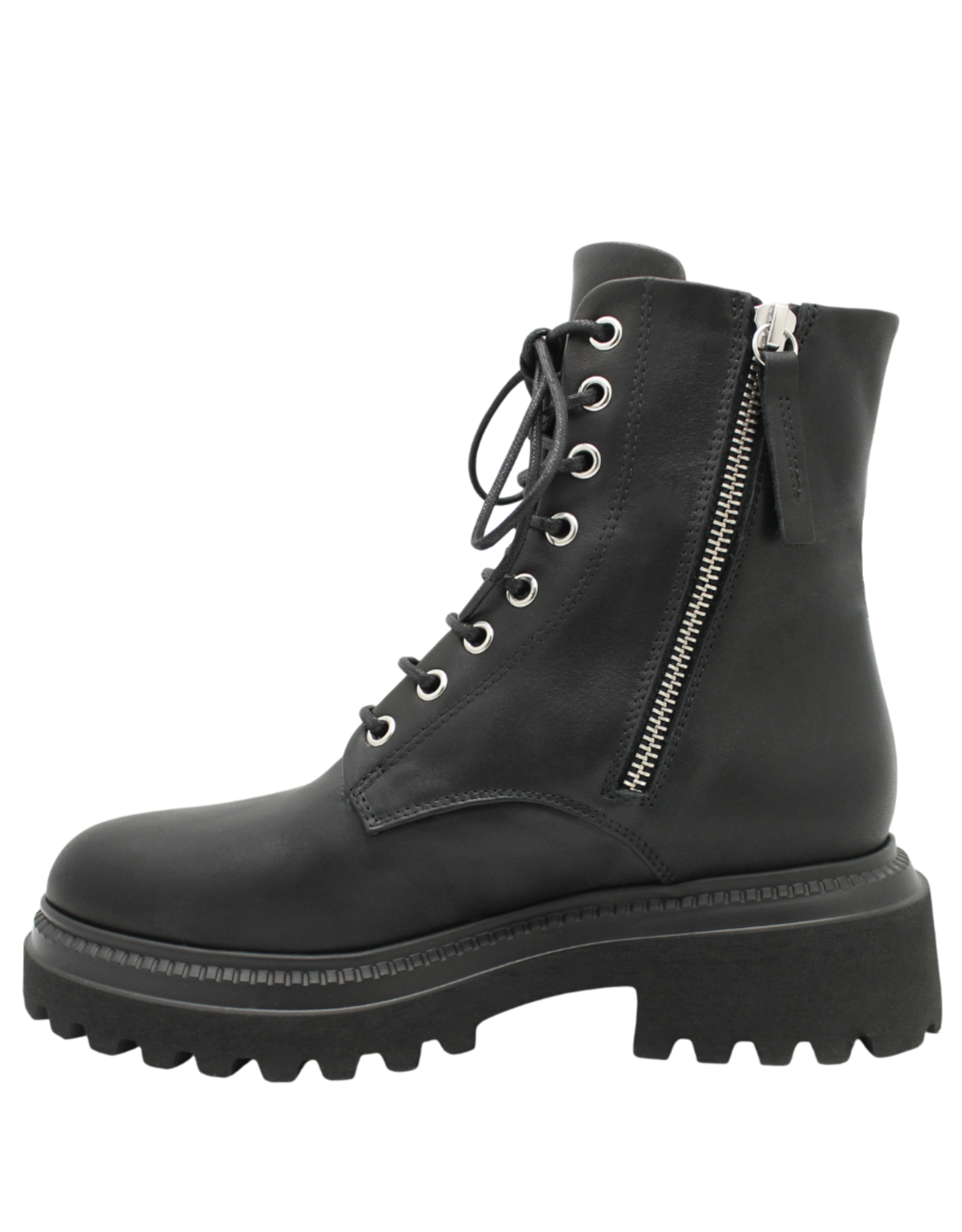 Halmanera Halmanera H53Y Black Lace-Up Tread Boot 1044