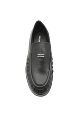 Halmanera Halmanera H54 Black Pleated Loafer 1046