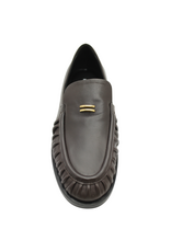 Halmanera Halmanera H54A Brown Pleated Loafer 1046