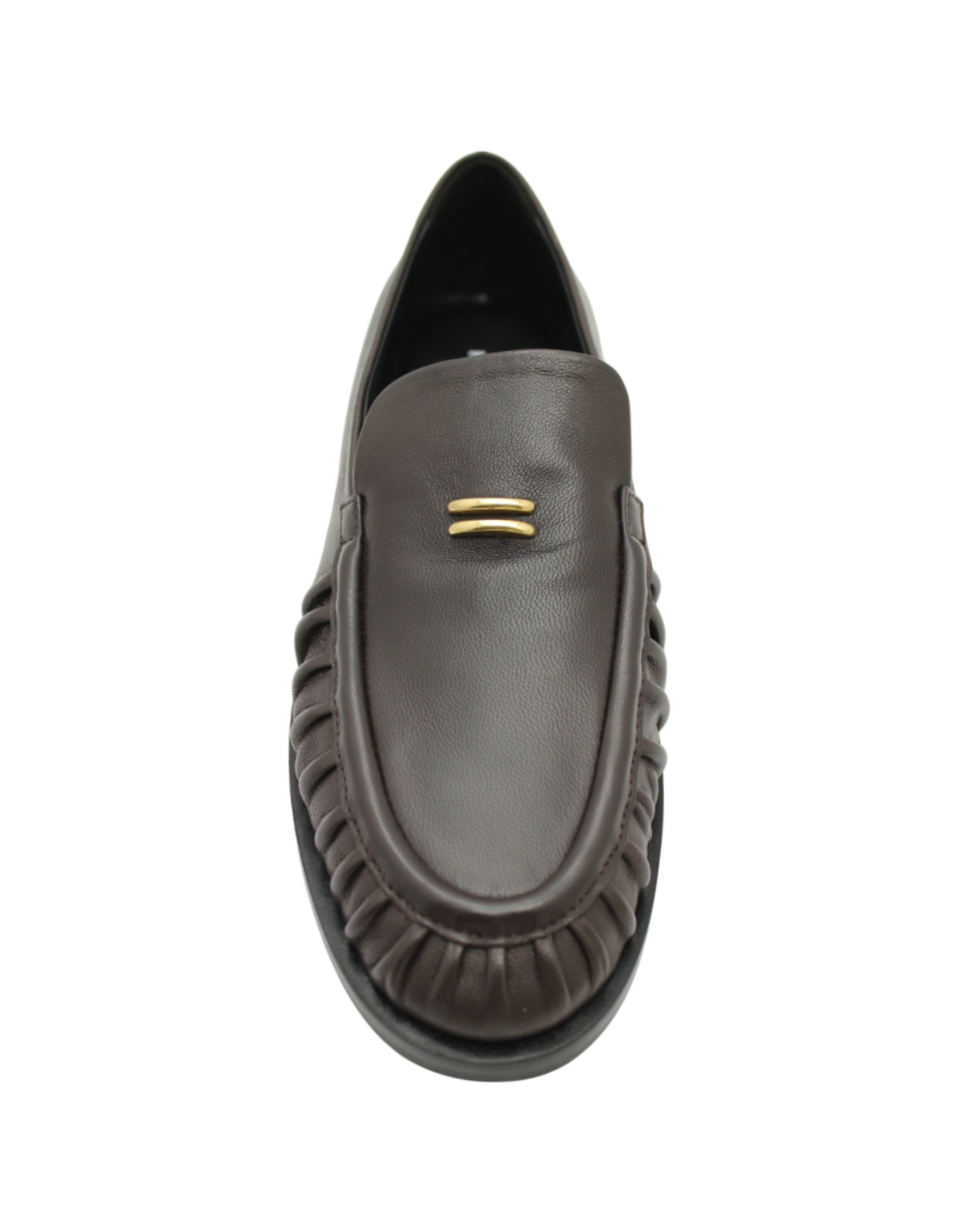 Halmanera Halmanera H54A Brown Pleated Loafer 1046