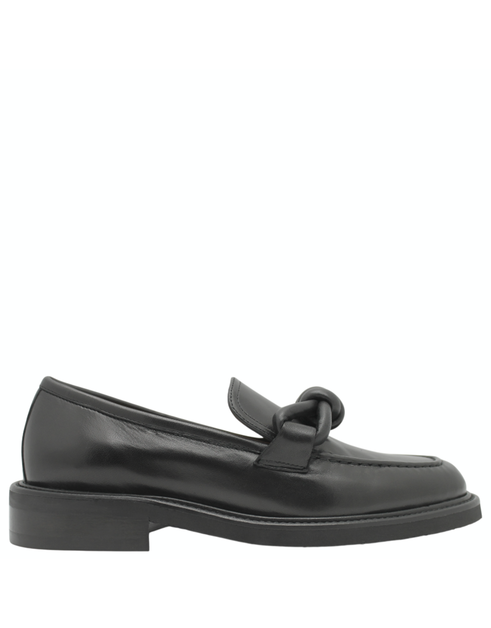 MaraBini MaraBini M14M Black Loafer With Knot 1051