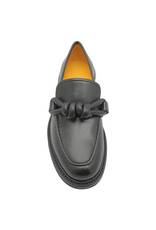 MaraBini MaraBini M14M Black Loafer With Knot 1051
