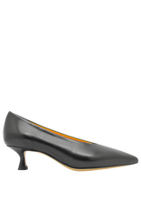 MaraBini MaraBini M14R Black Point Toe Kitten Heel 1053