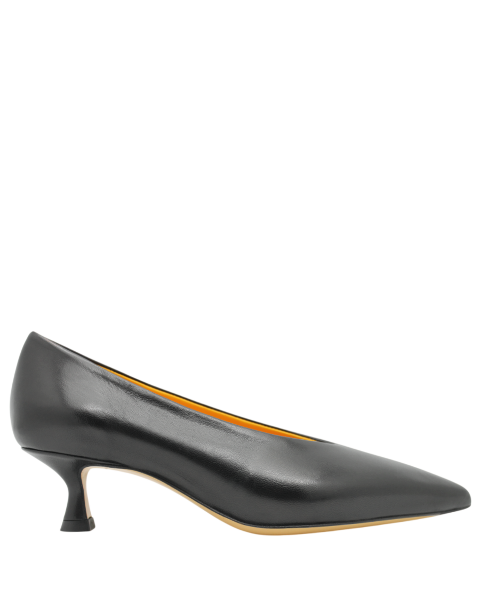 MaraBini MaraBini M14R Black Point Toe Kitten Heel 1053