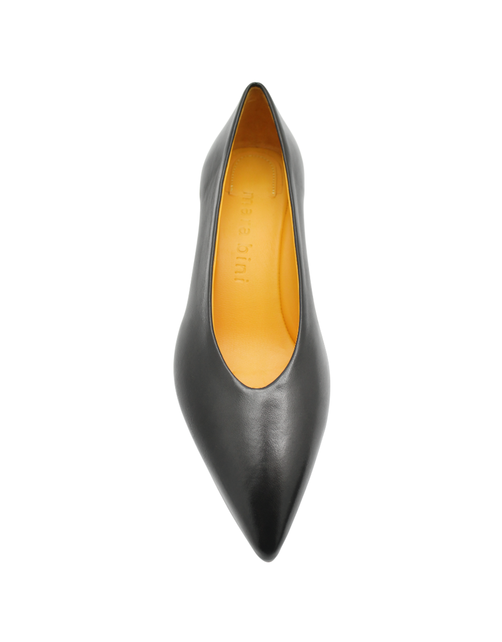MaraBini MaraBini M14R Black Point Toe Kitten Heel 1053