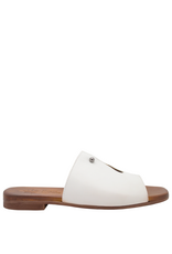 Nuova Nuova N3Z  White Key Hole Flat Mule Eddie