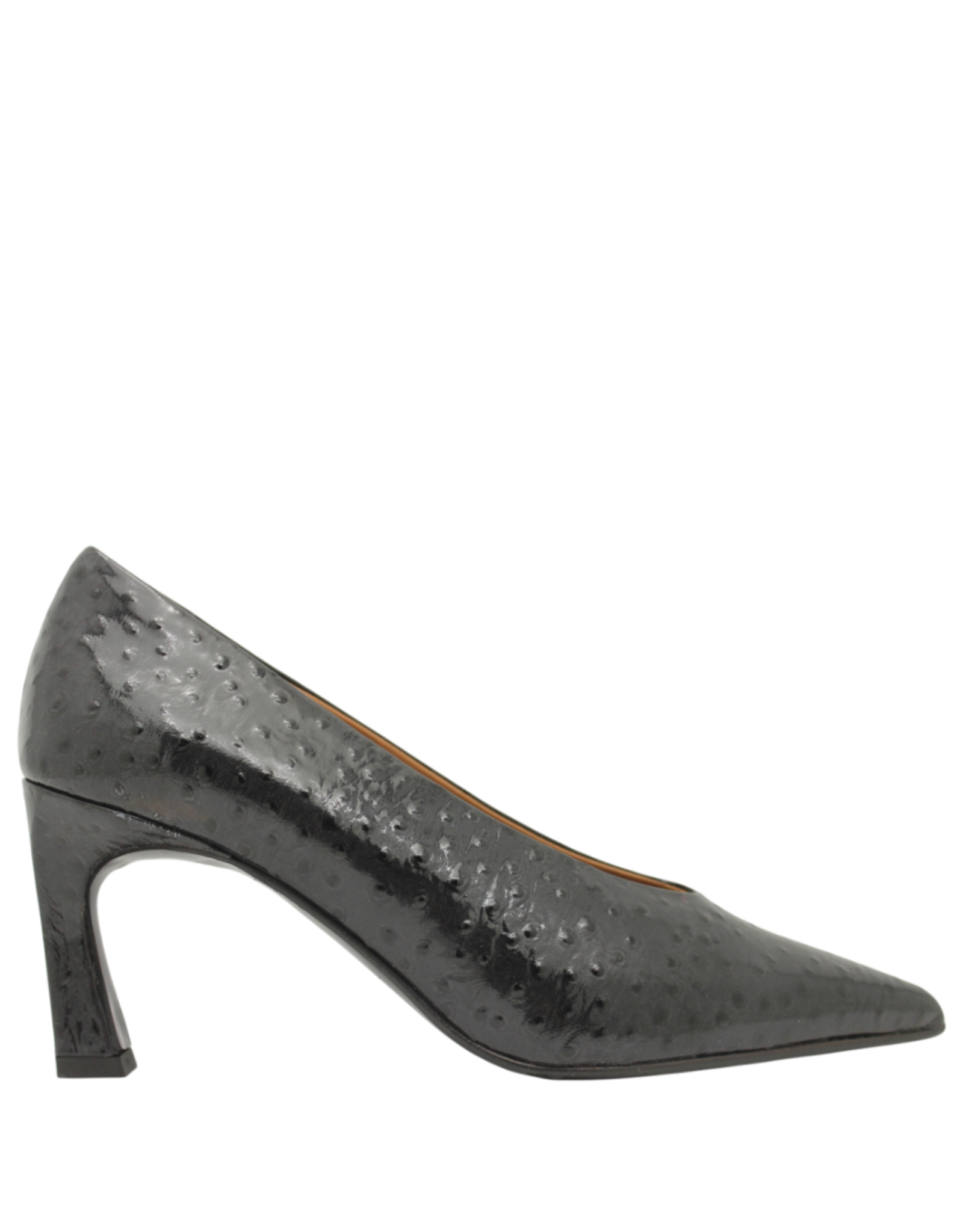 MissT MissT MT1S Black Glaze Ostrich Pump Larsa