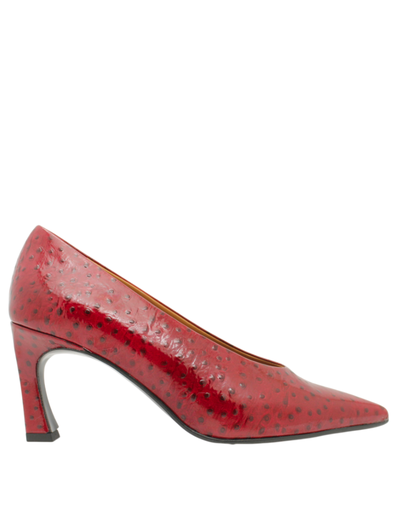 MissT MissT MT1R Red Glaze Ostrich Pump Larsa