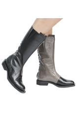 LeBohemien LeBohemien LB4I Black Taupe Mid Calf Boot Ren