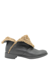 Anise Anise AS6C Black Flip Down Boot With Wool Kamu