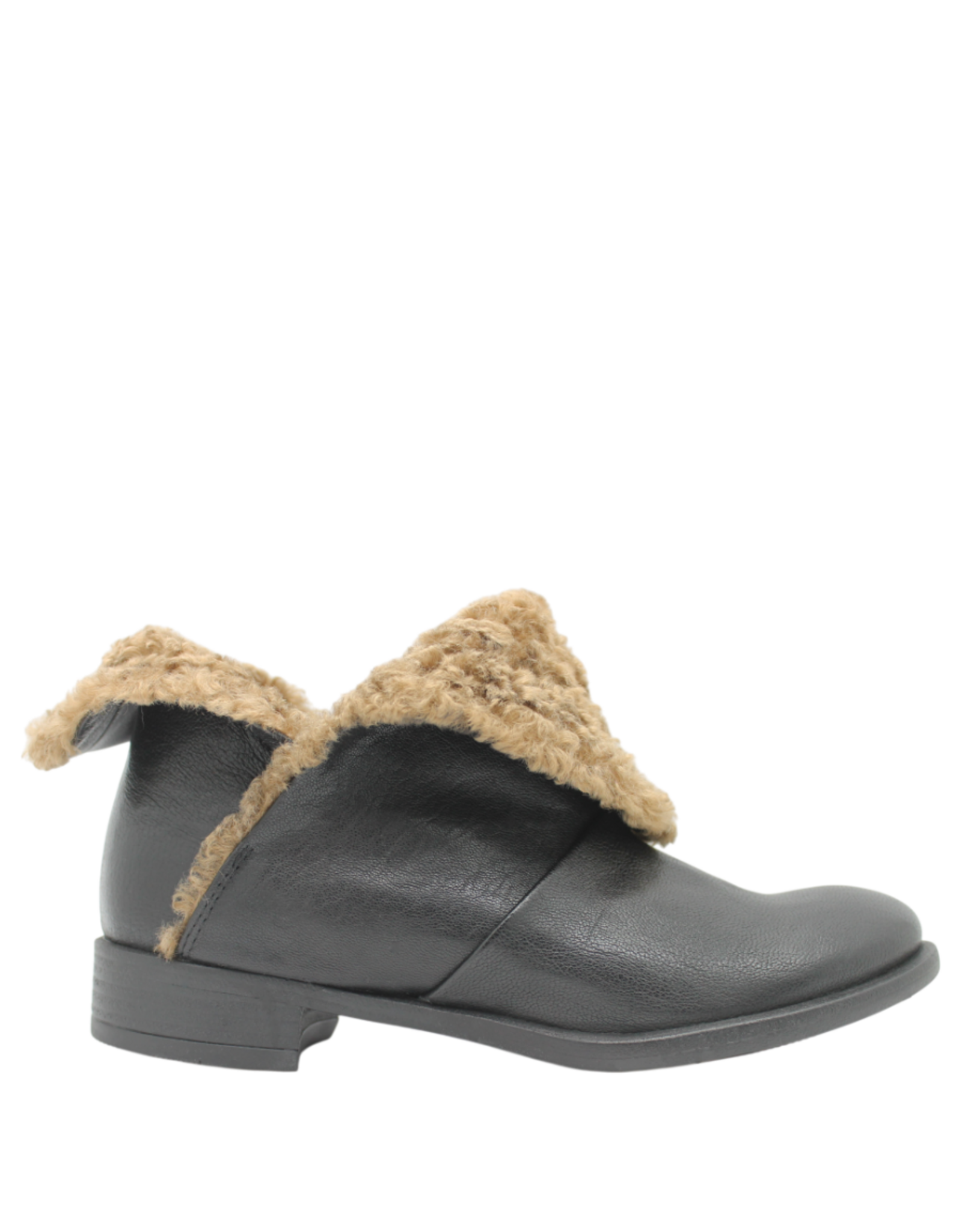 Anise Anise AS6C Black Flip Down Boot With Wool Kamu