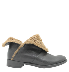 Anise Anise AS6C Black Flip Down Boot With Wool Kamu