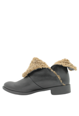 Anise Anise AS6C Black Flip Down Boot With Wool Kamu