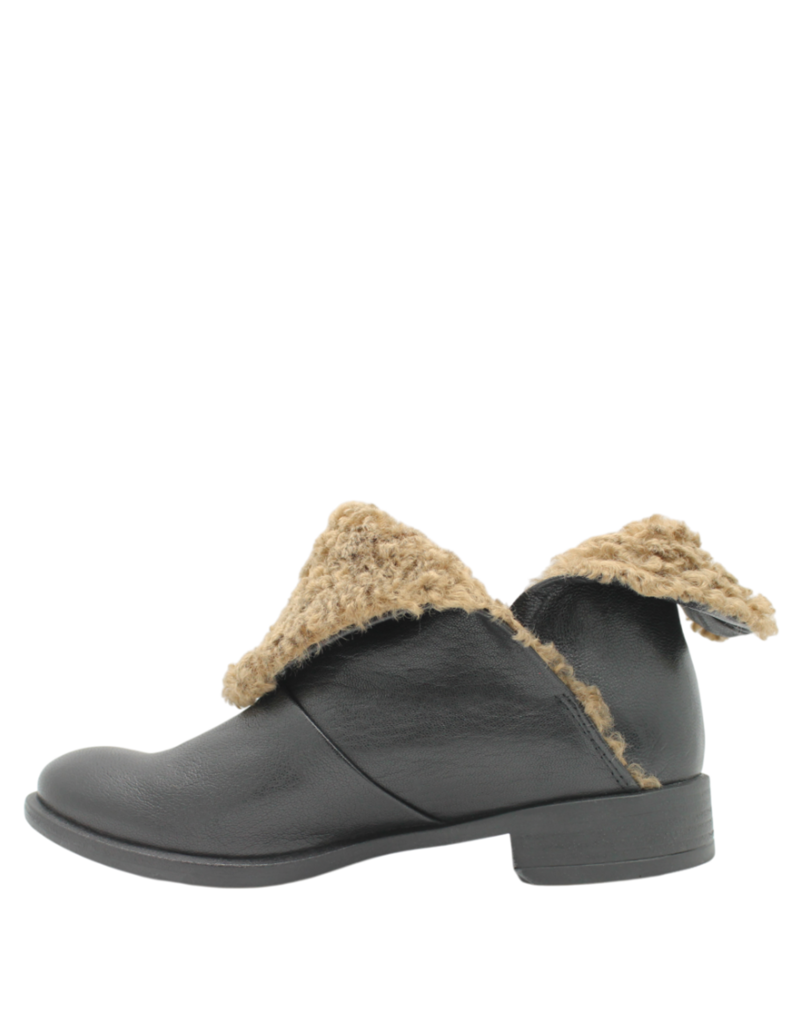 Anise Anise AS6C Black Flip Down Boot With Wool Kamu